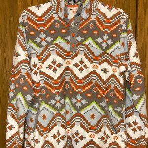 Woolrich Aztec Multicolor Fleece Snap Pullover